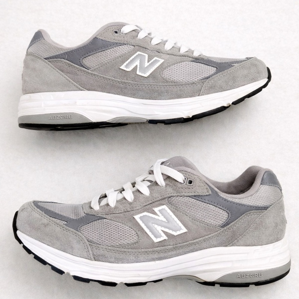 New Balance 993 Made in USA Gray Suede Mesh Sneakers Women’s 7